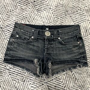 7 For All Mankind Women's Distressed Jean Shorts